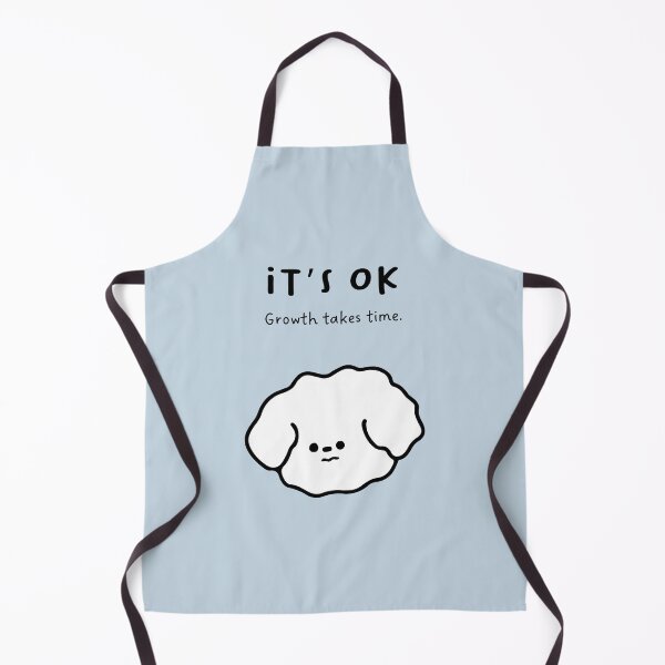 Item preview, It’s Ok, Growth takes time | Cute Dog Illustration designed and sold by RM-Journey.