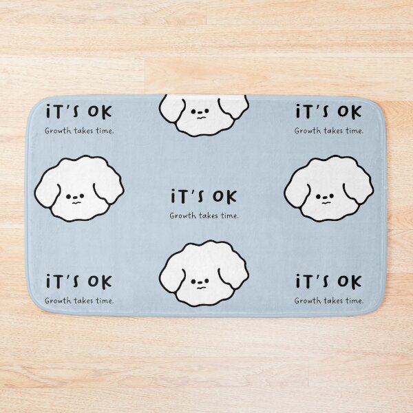 Item preview, It’s Ok, Growth takes time | Cute Dog Illustration designed and sold by RM-Journey.