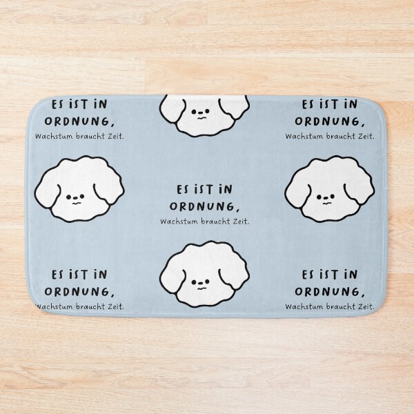 Item preview, Es ist in Ordnung, Wachstum braucht Zeit | Cute Dog Illustration designed and sold by RM-Journey.
