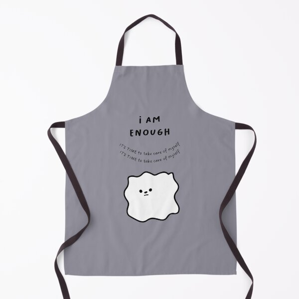 Item preview, I AM ENOUGH - IT'S TIME to take care of myself | Cute Dog Illustration designed and sold by RM-Journey.