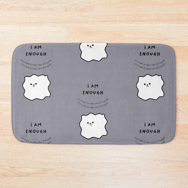 Item preview, I AM ENOUGH - IT'S TIME to take care of myself | Cute Dog Illustration designed and sold by RM-Journey.
