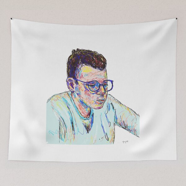 Item preview, The boy with the blue glasses designed and sold by SHARON NAKAR.