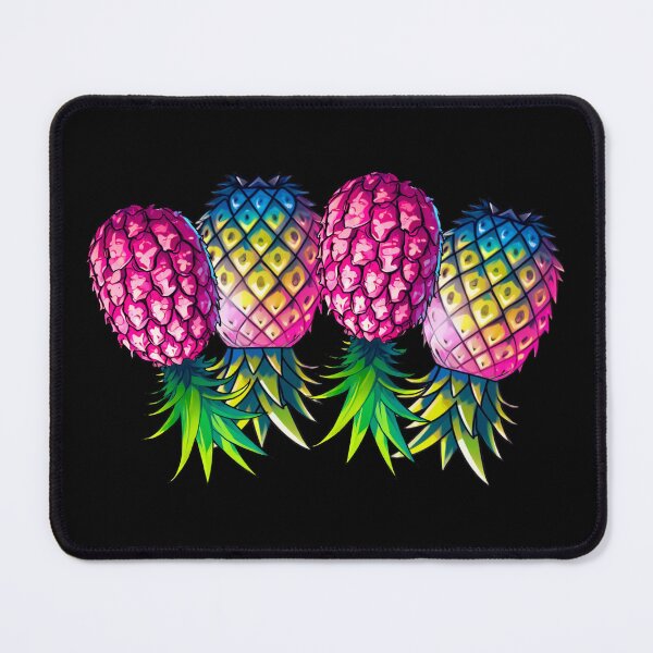 Item preview, Vibrant Pineapple Foursome FMFM | Black designed and sold by JLEmporium.