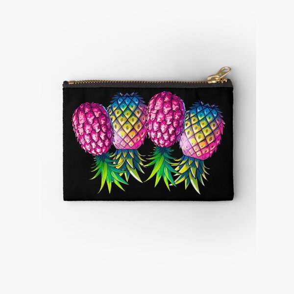 Item preview, Vibrant Pineapple Foursome FMFM | Black designed and sold by JLEmporium.