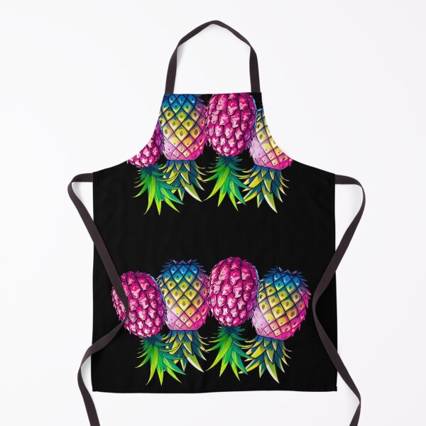 Item preview, Vibrant Pineapple Foursome FMFM | Black designed and sold by JLEmporium.