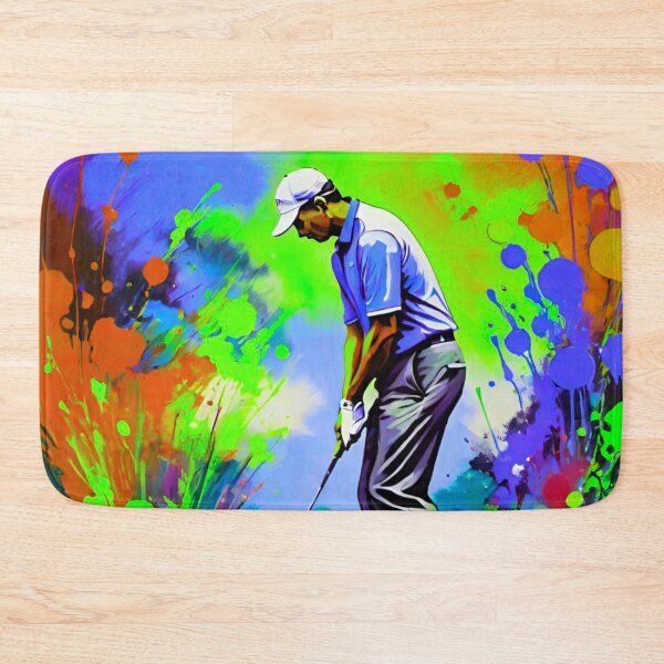 Artikelvorschau, Dynamic Drive: Farbspritzer-Golfer-Design entworfen und verkauft von GrizzlyCollective.