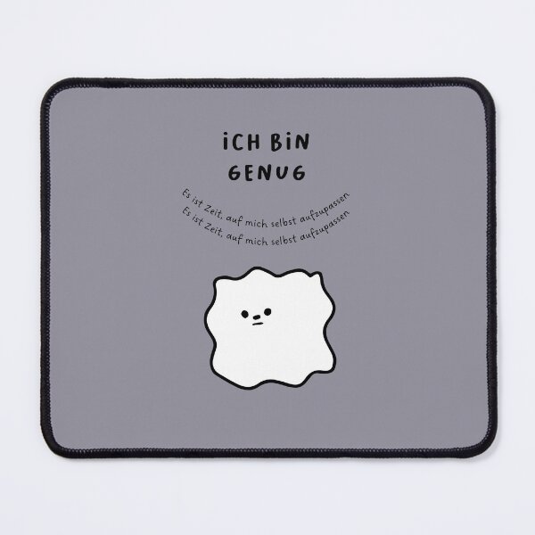 Item preview, Ich bin genug - Es ist Zeit, mich um mich selbst zu kümmern | Cute Dog Illustration designed and sold by RM-Journey.