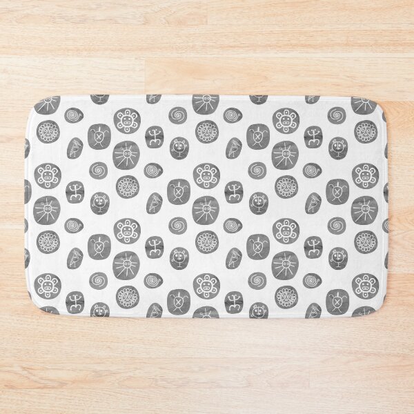 Item preview, Taino Symbols Grey Rocks Puerto Rico Coqui Carey Suns Water Snail Bird designed and sold by byDarling.