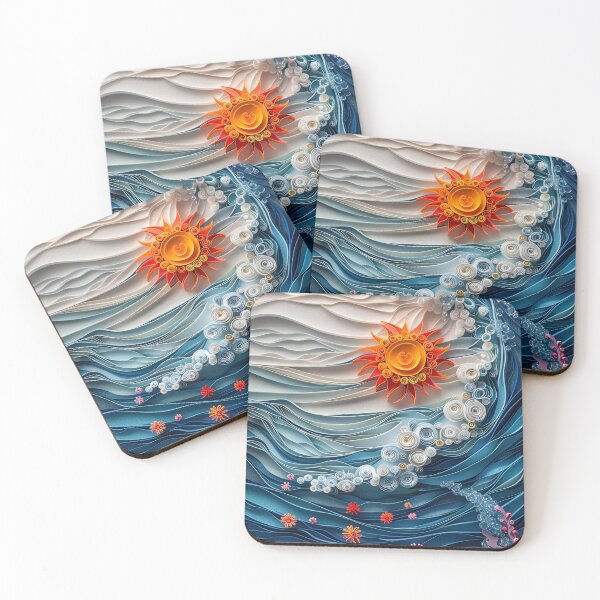 Item preview, waves over the sun - Illusion sea world designed and sold by ForNext.