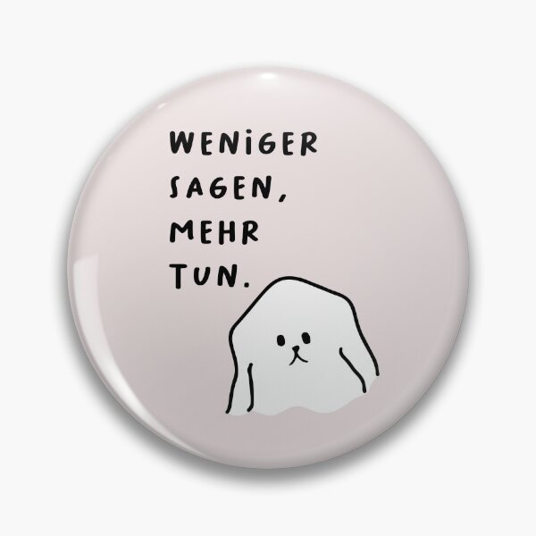 Artikelvorschau, Weniger reden, mehr tun | Niedliche Hundeillustration entworfen und verkauft von RM-Journey.
