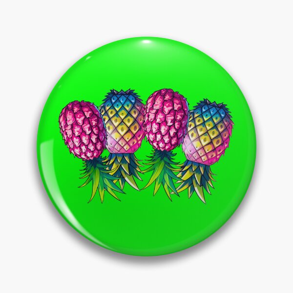 Item preview, Vibrant Pineapple Foursome FMFM | Neon Green designed and sold by JLEmporium.
