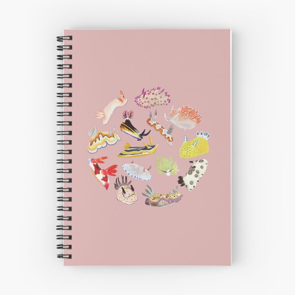 Item preview, Nudibranch round pattern - sea slug - pink designed and sold by Poulpimousse.