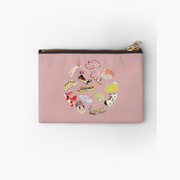 Item preview, Nudibranch round pattern - sea slug - pink designed and sold by Poulpimousse.