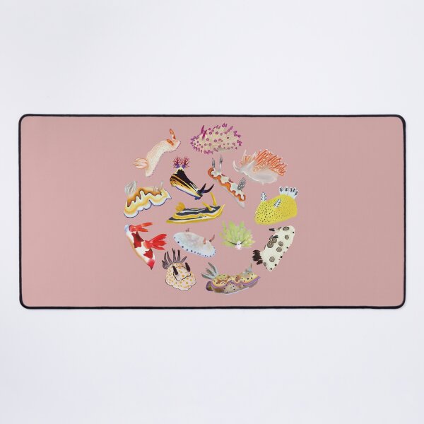 Item preview, Nudibranch round pattern - sea slug - pink designed and sold by Poulpimousse.