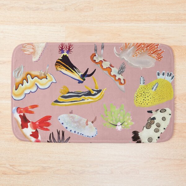 Item preview, Nudibranch round pattern - sea slug - pink designed and sold by Poulpimousse.