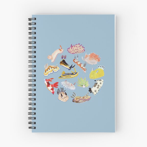 Item preview, Nudibranch round pattern - sea slug - blue designed and sold by Poulpimousse.