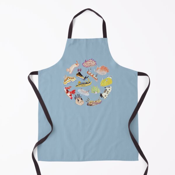 Item preview, Nudibranch round pattern - sea slug - blue designed and sold by Poulpimousse.