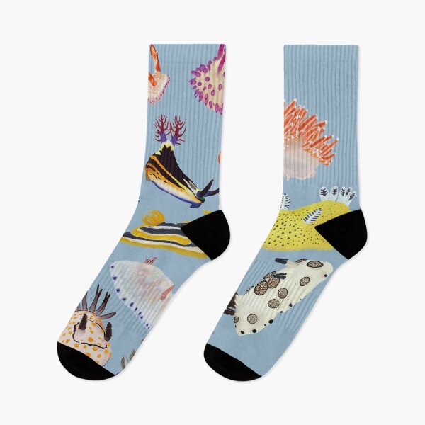 Item preview, Nudibranch round pattern - sea slug - blue designed and sold by Poulpimousse.