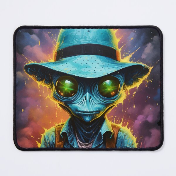 Item preview, Alien Portrait Farmer, Extraterrestrial Creature, Gift Farmer designed and sold by Andrea-Design.