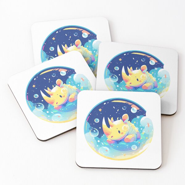 Item preview, Rhino // Cute Rhino art // Rhinos // children // Bubbles // Baby Rhino designed and sold by SMARTKIT  DESIGNAGENCY.