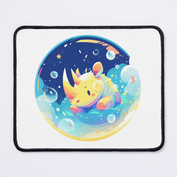 Item preview, Rhino // Cute Rhino art // Rhinos // children // Bubbles // Baby Rhino designed and sold by SMARTKIT DESIGNAGENCY.