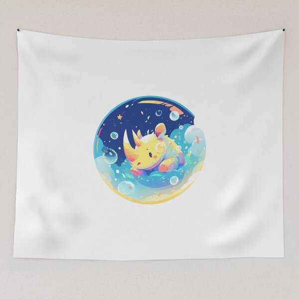 Item preview, Rhino // Lindo arte de Rhino // Rinocerontes // niños // Burbujas // Bebé Rhino designed and sold by SMARTKIT DESIGNAGENCY.