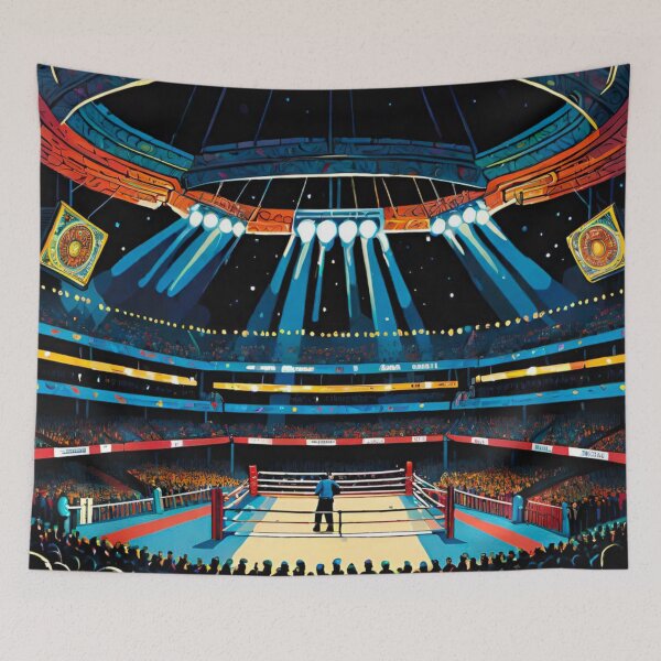 Item preview, Rumble in the Spotlight: Boxing Ring Under the Lights designed and sold by GrizzlyCollective.