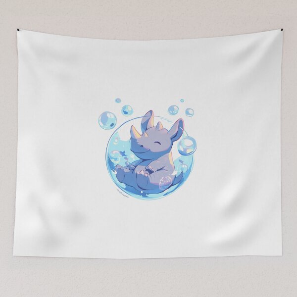 Item preview, Rhino // Lindo arte de Rhino // Rinocerontes // niños // Burbujas // Bebé Rhino designed and sold by SMARTKIT DESIGNAGENCY.