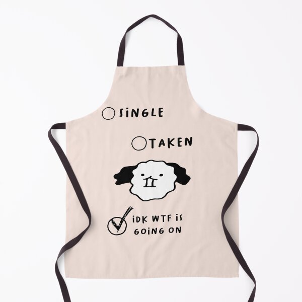 Artikelvorschau, Single, vergeben, keine Ahnung, was hier los ist | Süße Hundeillustration entworfen und verkauft von RM-Journey.