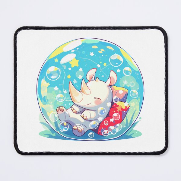 Item preview, Rhino // Cute Rhino art // Rhinos // children // Bubbles // Baby Rhino designed and sold by SMARTKIT DESIGNAGENCY.
