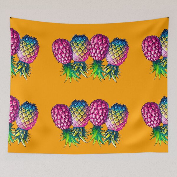 Item preview, Vibrant Pineapple Foursome FMFM | Orange designed and sold by JLEmporium.