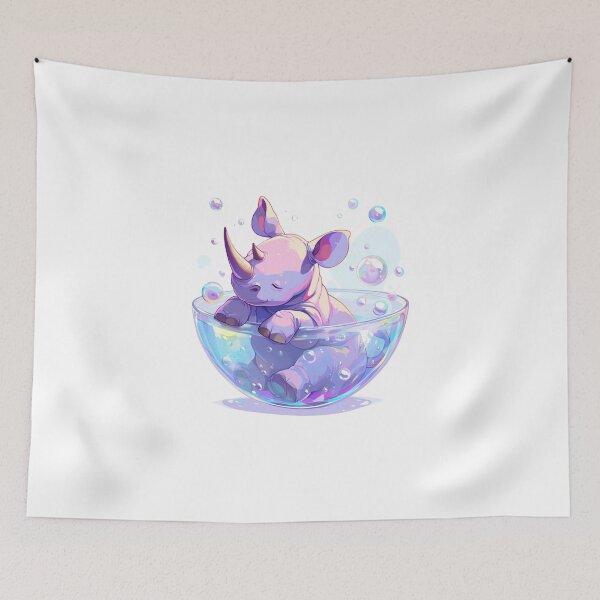 Item preview, Rhino // Lindo arte de Rhino // Rinocerontes // niños // Burbujas // Bebé Rhino designed and sold by SMARTKIT DESIGNAGENCY.
