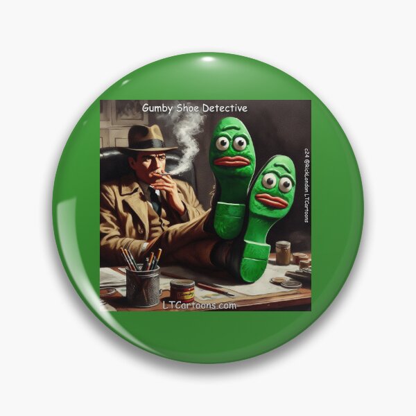 Item preview, Gumby Shoe Detective Film Noir designed and sold by Rick London Gifts.