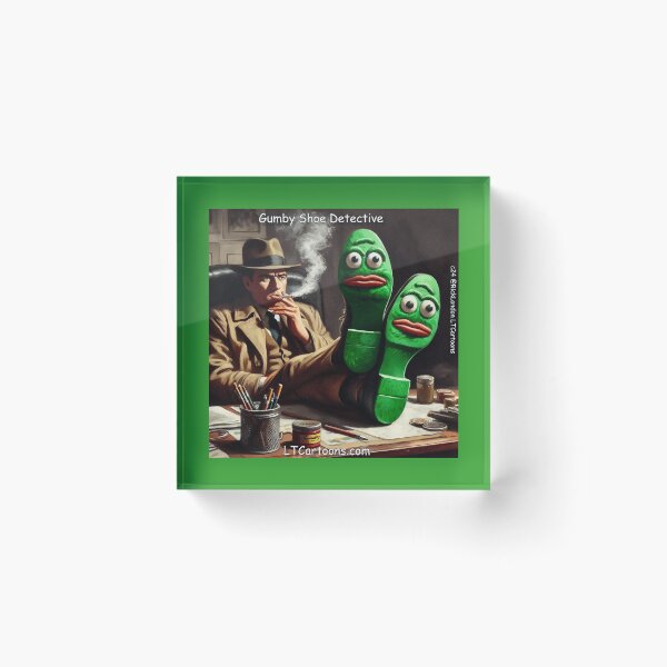 Item preview, Gumby Shoe Detective Film Noir designed and sold by Rick London Gifts.