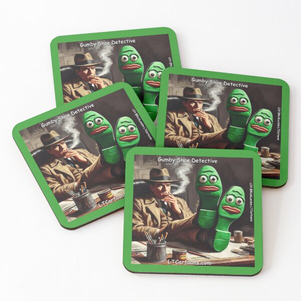 Item preview, Gumby Shoe Detective Film Noir designed and sold by Rick London Gifts.