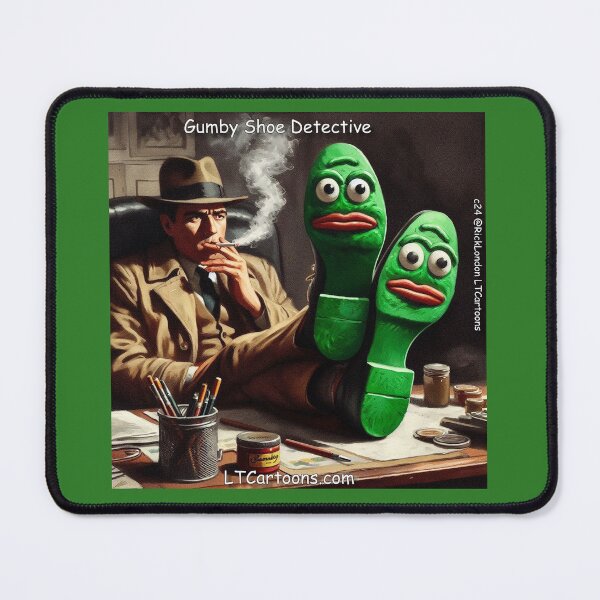 Item preview, Gumby Shoe Detective Film Noir designed and sold by Rick London Gifts.