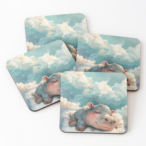 Item preview, Sleeping Hippo in the Clouds designed and sold by Brendon987.