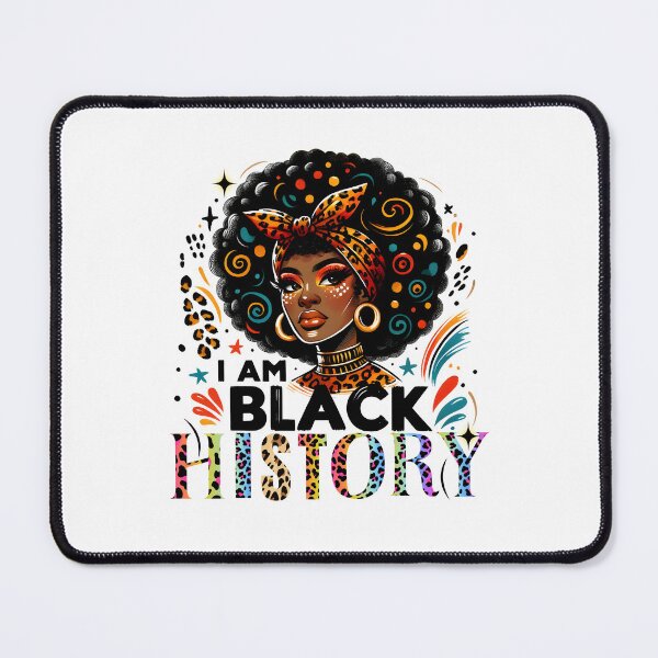 Item preview, I Am Black History Retro Vintage Black Girl Vibes Colorful Typographic Graphics Light Design designed and sold by Raise2Shine.