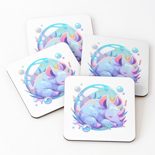 Item preview, Rhino // Cute Rhino art // Rhinos // children // Bubbles // Baby Rhino designed and sold by SMARTKIT  DESIGNAGENCY.