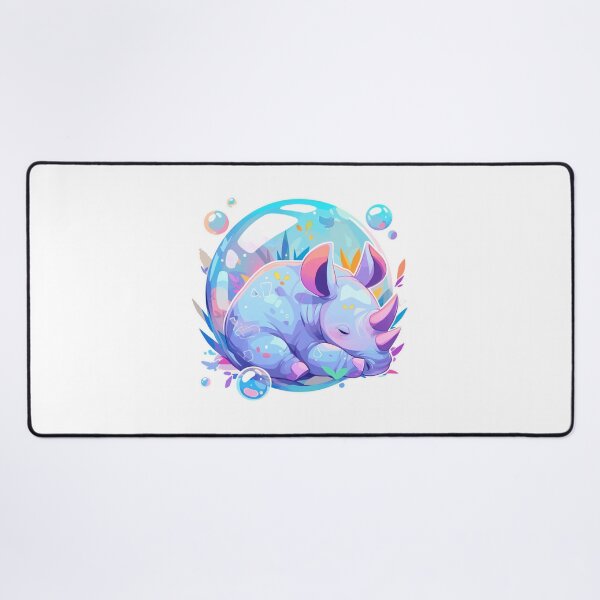 Item preview, Rhino // Cute Rhino art // Rhinos // children // Bubbles // Baby Rhino designed and sold by SMARTKIT DESIGNAGENCY.