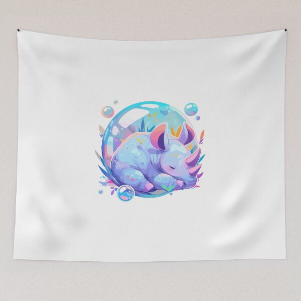 Item preview, Rhino // Lindo arte de Rhino // Rinocerontes // niños // Burbujas // Bebé Rhino designed and sold by SMARTKIT DESIGNAGENCY.