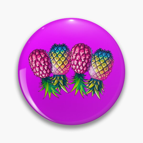 Item preview, Vibrant Pineapple Foursome FMFM | Purple designed and sold by JLEmporium.