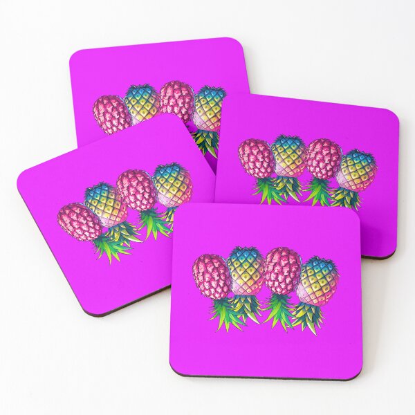 Item preview, Vibrant Pineapple Foursome FMFM | Purple designed and sold by JLEmporium.