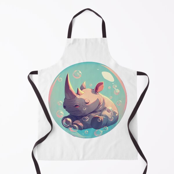 Item preview, Rhino // Cute Rhino art // Rhinos // children // Bubbles // Baby Rhino designed and sold by SMARTKIT DESIGNAGENCY.