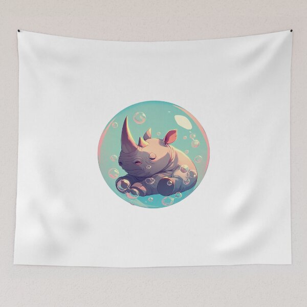Item preview, Rhino // Lindo arte de Rhino // Rinocerontes // niños // Burbujas // Bebé Rhino designed and sold by SMARTKIT DESIGNAGENCY.