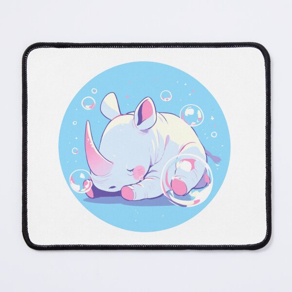 Item preview, Rhino // Cute Rhino art // Rhinos // children // Bubbles // Baby Rhino designed and sold by SMARTKIT DESIGNAGENCY.