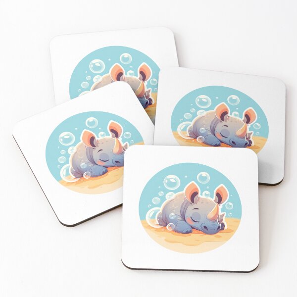 Item preview, Rhino // Cute Rhino art // Rhinos // children // Bubbles // Baby Rhino designed and sold by SMARTKIT  DESIGNAGENCY.