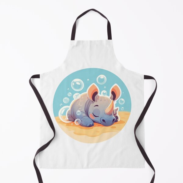 Item preview, Rhino // Cute Rhino art // Rhinos // children // Bubbles // Baby Rhino designed and sold by SMARTKIT DESIGNAGENCY.