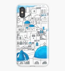 Santorini Blue and White Paradise iPhone Case