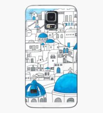 Funda/vinilo para Samsung Galaxy Santorini, paraíso azul y blanco